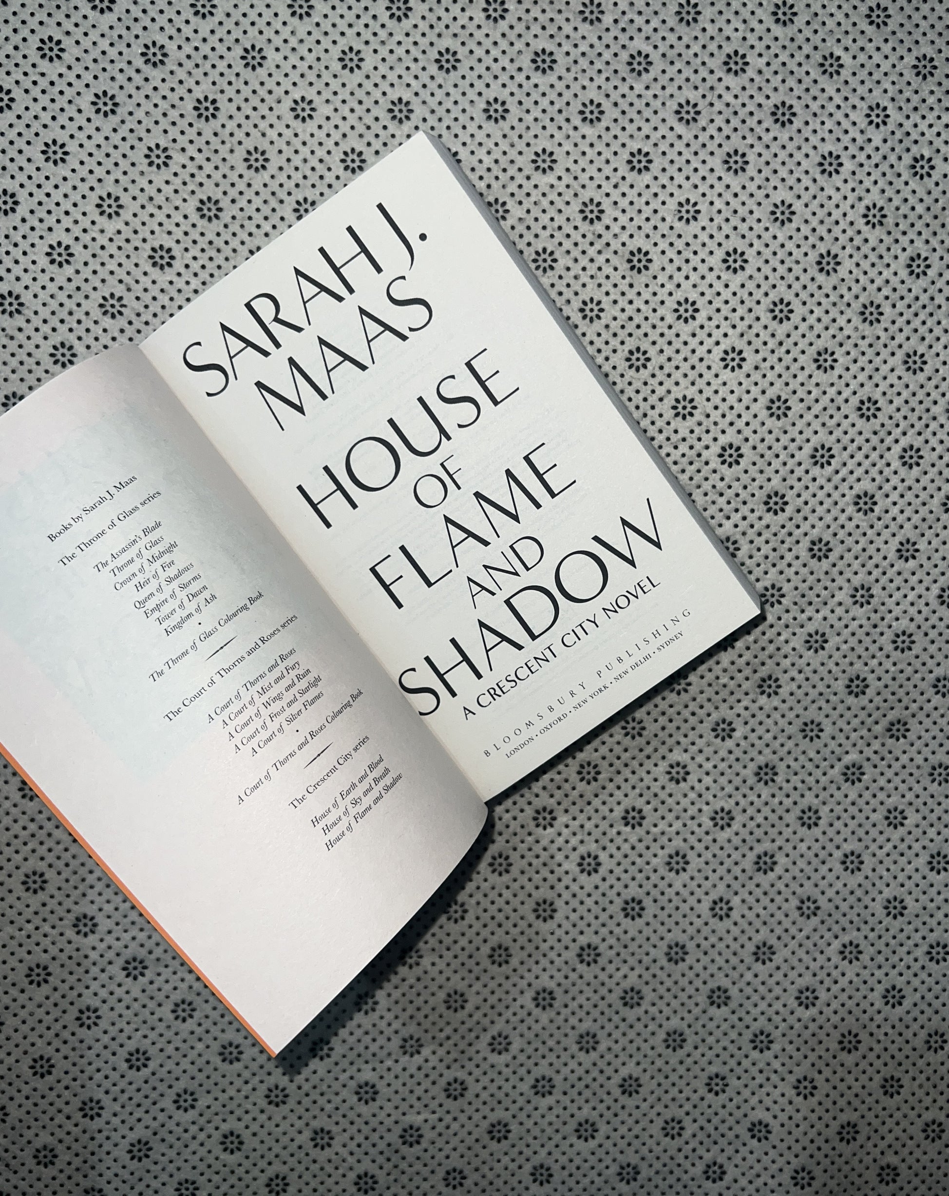 HOUSE OF FLAME AND SHADOW: Crescent City (Book 3) by Sarah J. Maas