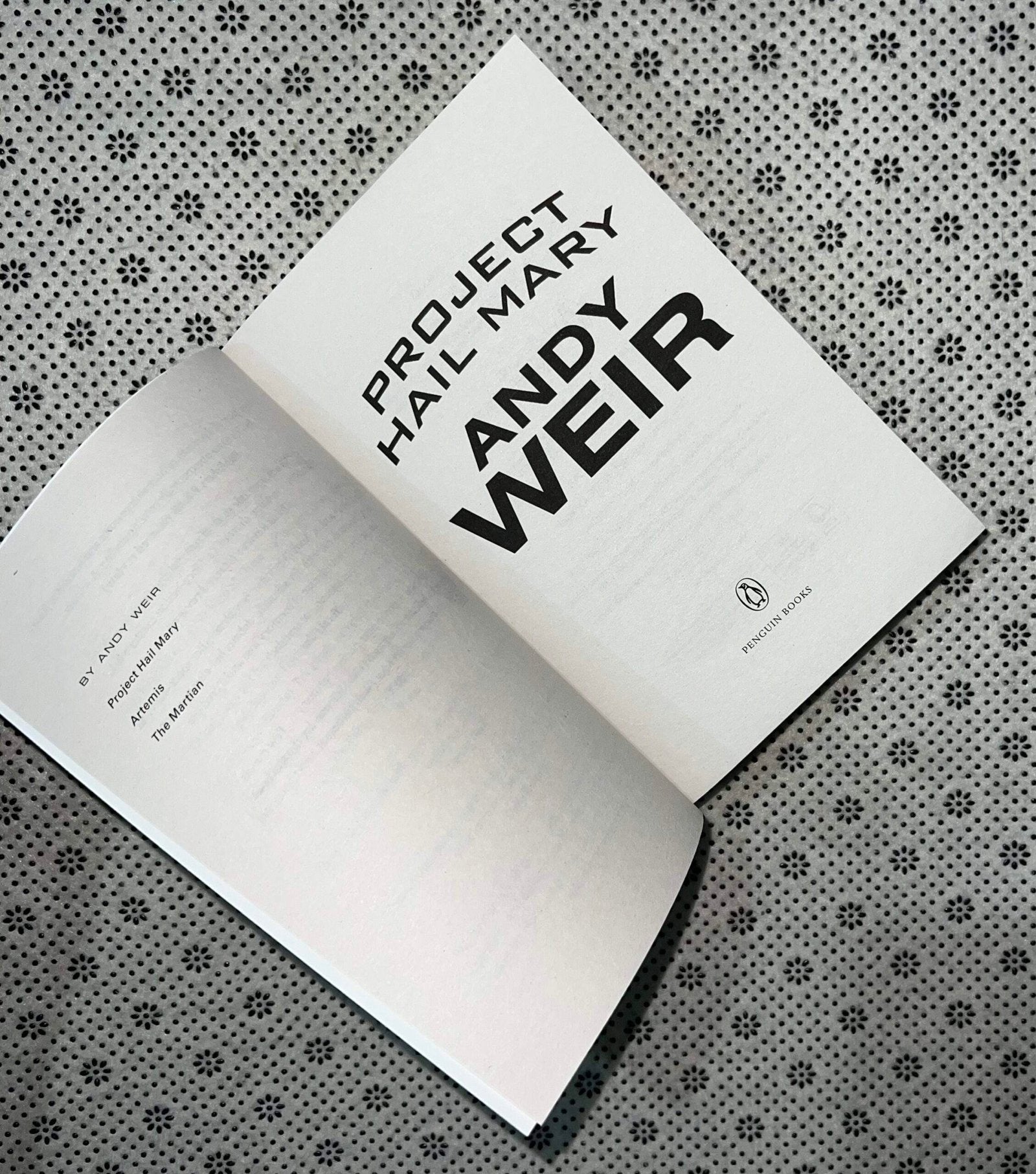 project hail mary sunday times bestseller by andy weir