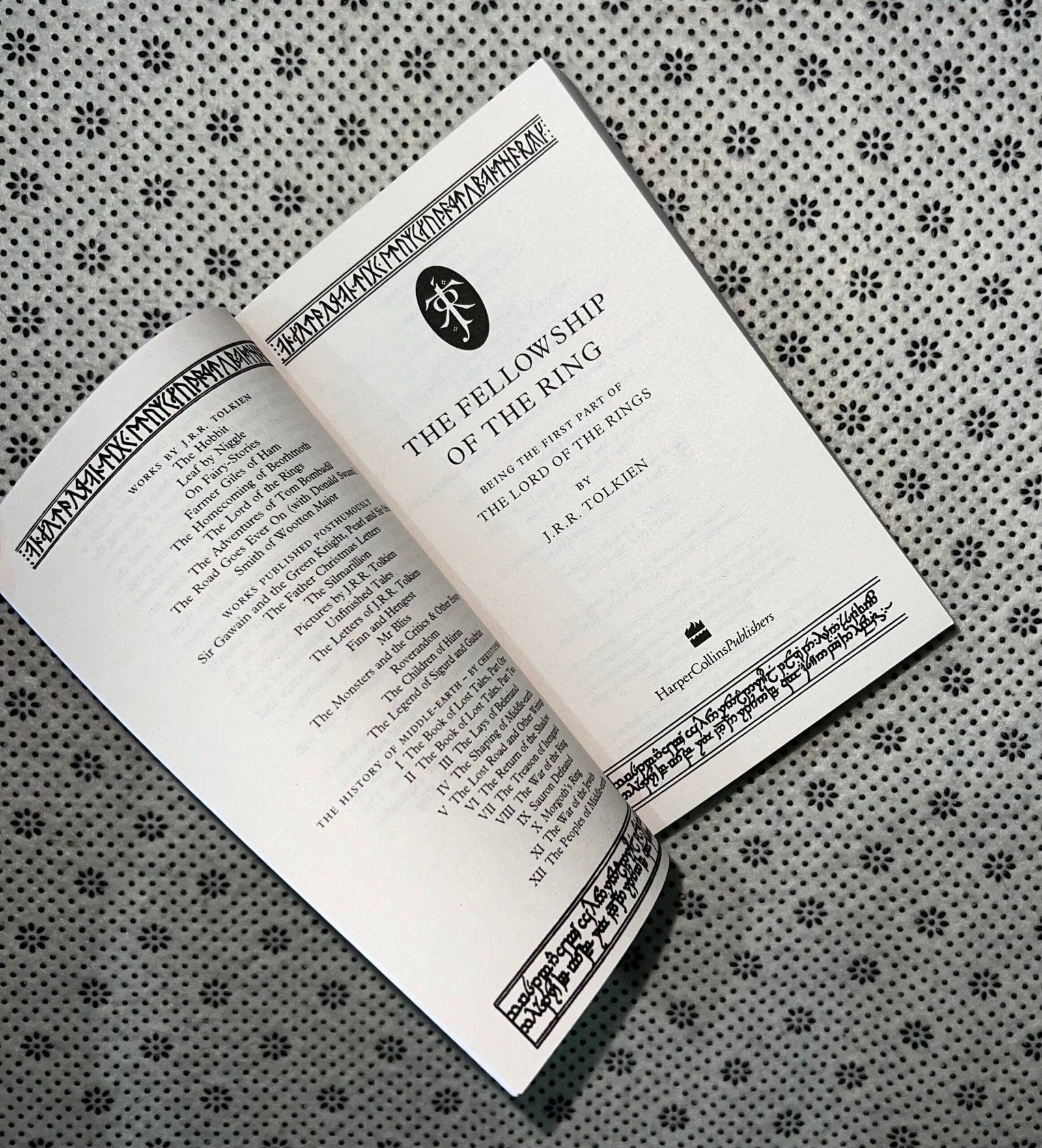 the fellowship of the ring harper collins edition by j r r tolkien