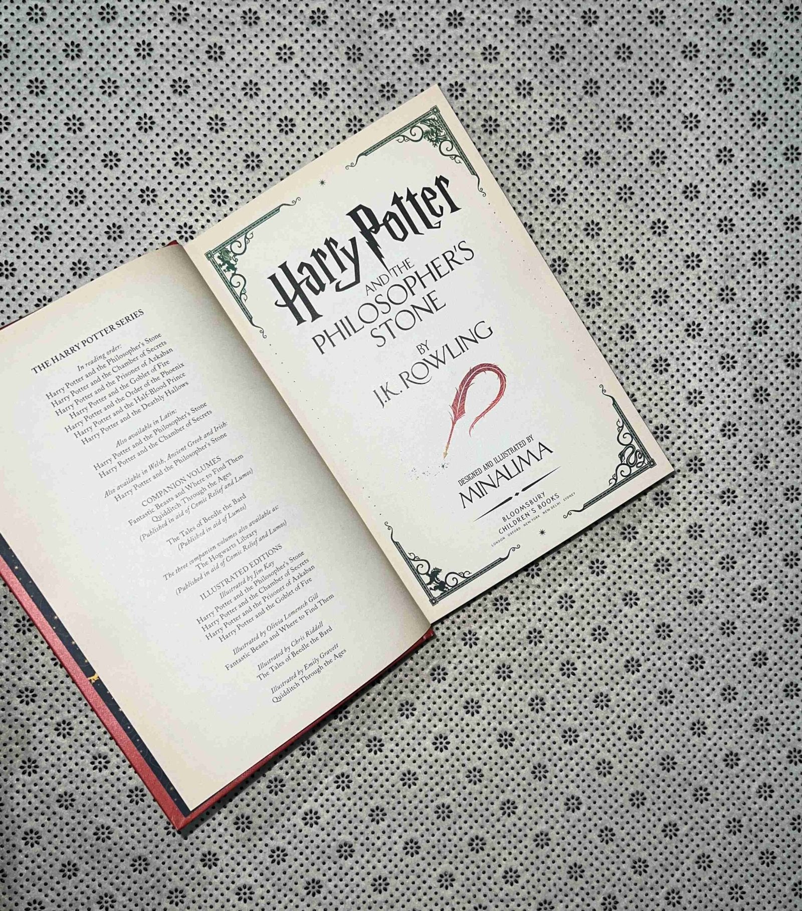 harry potter and the philosophers stone the harry potter series book 1 minalima illustrated edition by j k rowling