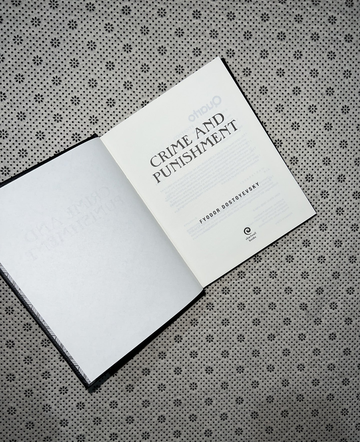 CRIME AND PUNISHMENT (Chartwell Deluxe Editions) by Fyodor Dostoyevsky