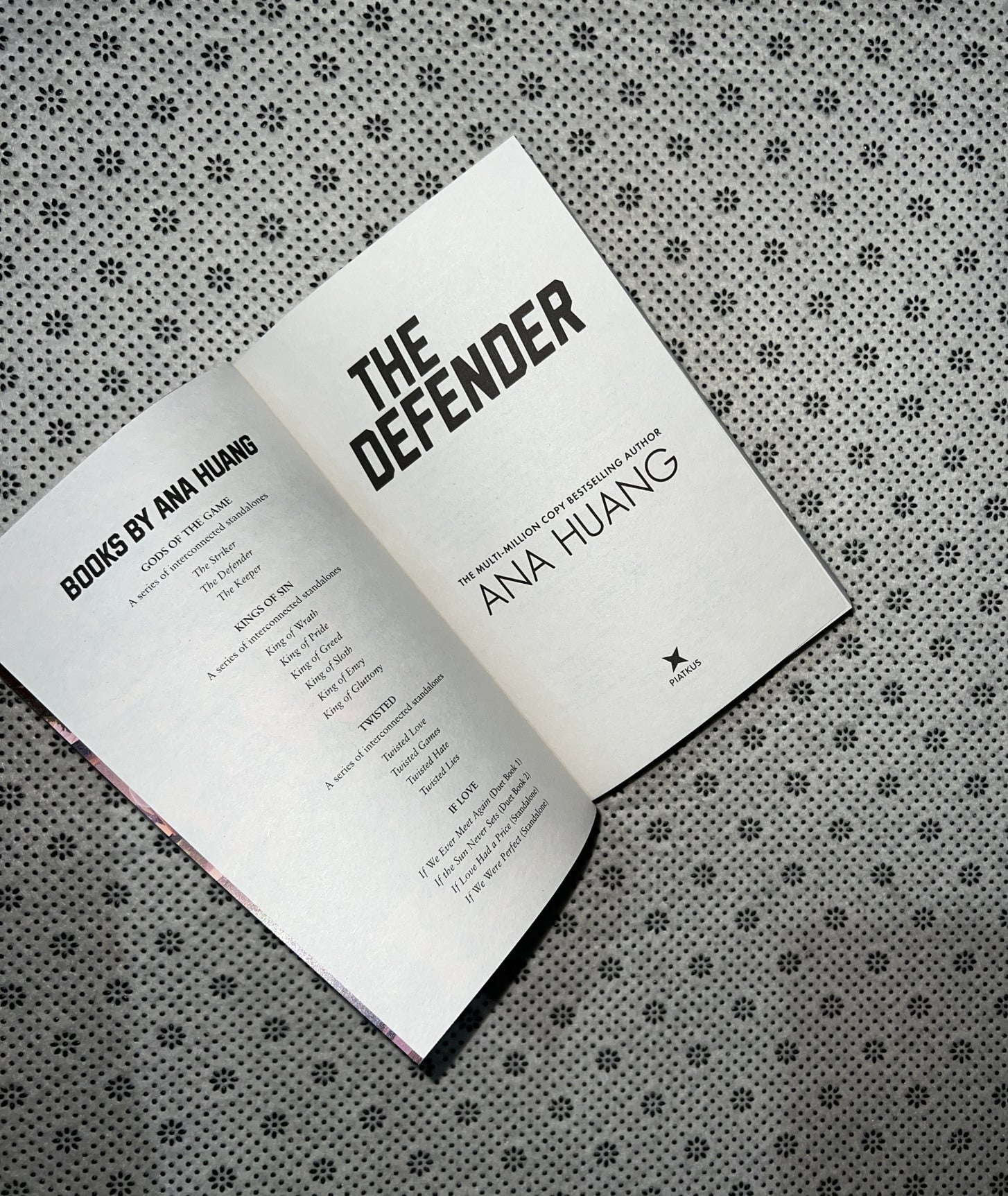 THE DEFENDER: Gods of the Game (Book 2) by Ana Huang