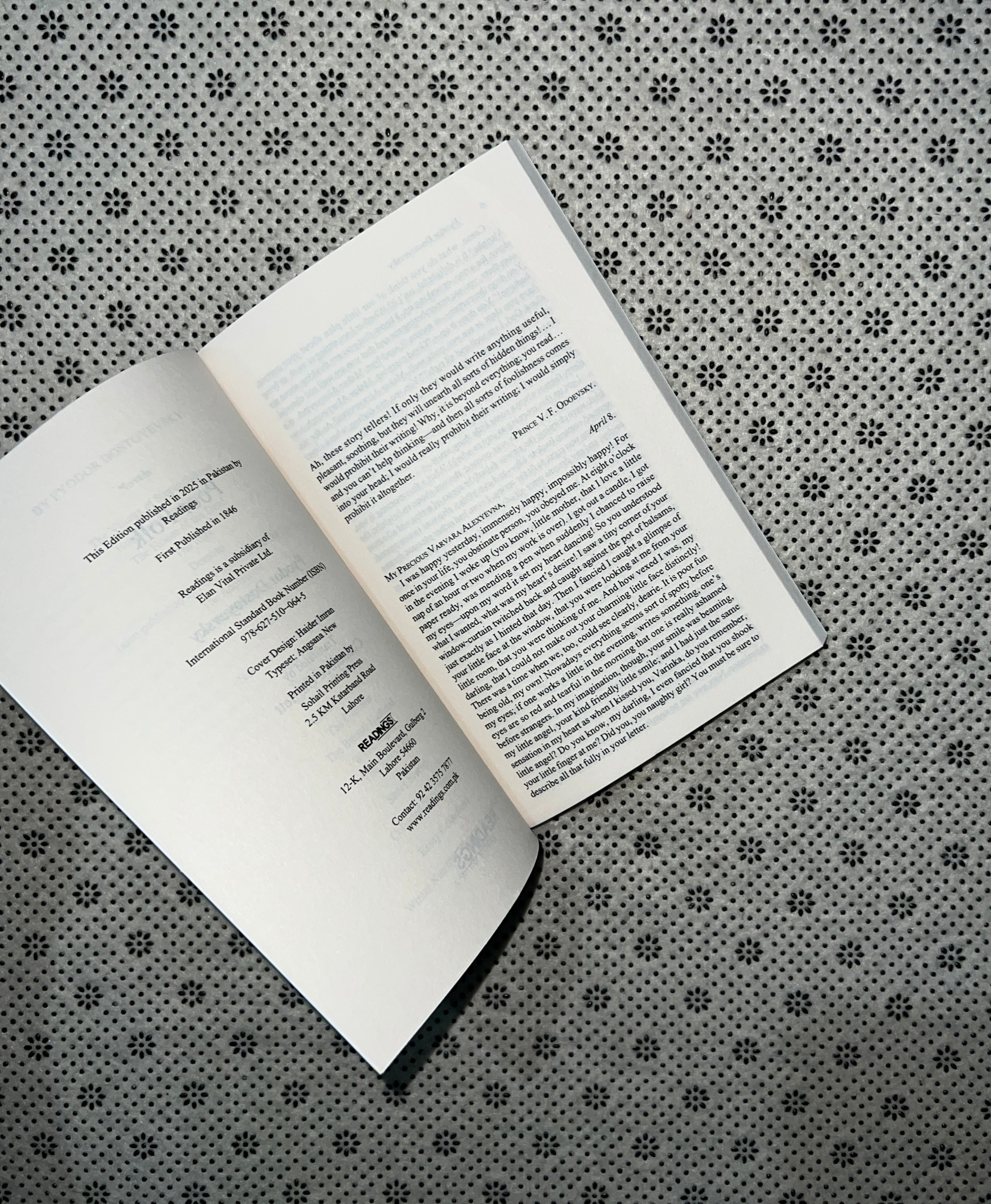 POOR FOLK (Readings Classics) by Fyodor Dostoyevsky