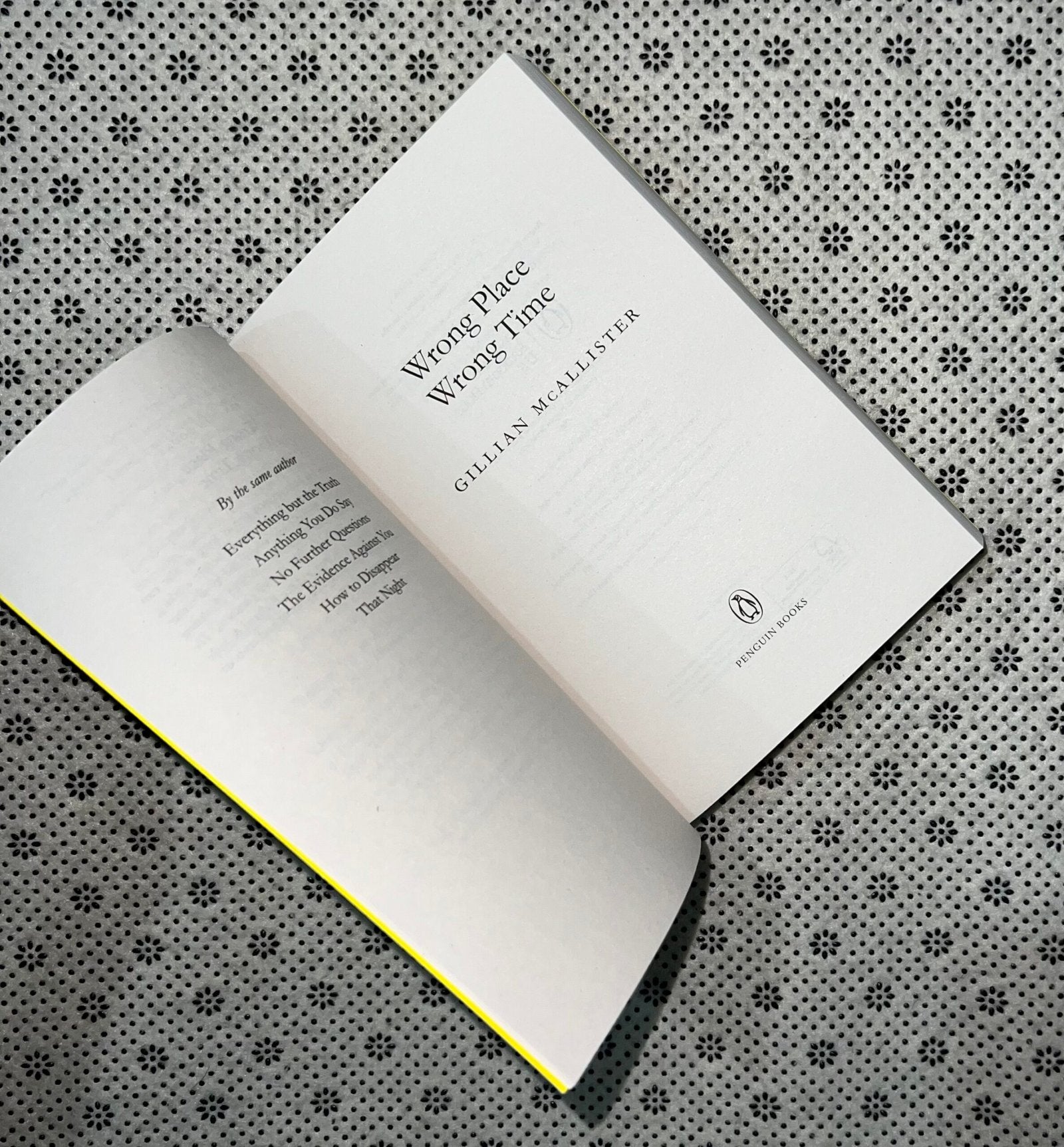 wrong place wrong time by gillian mcallister