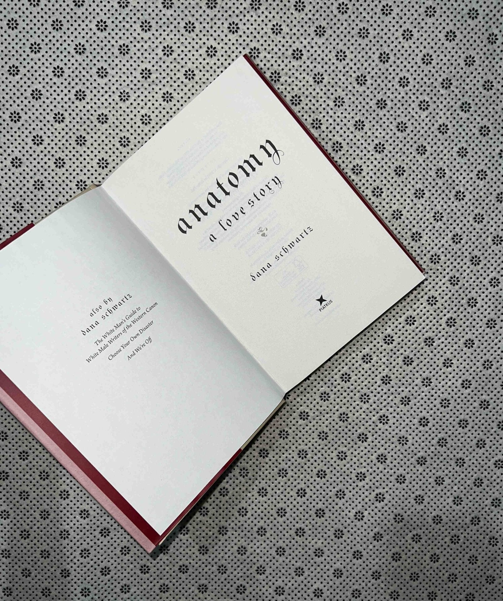 anatomy a love story book 1 a reeses ya book club pick by dana schwartz