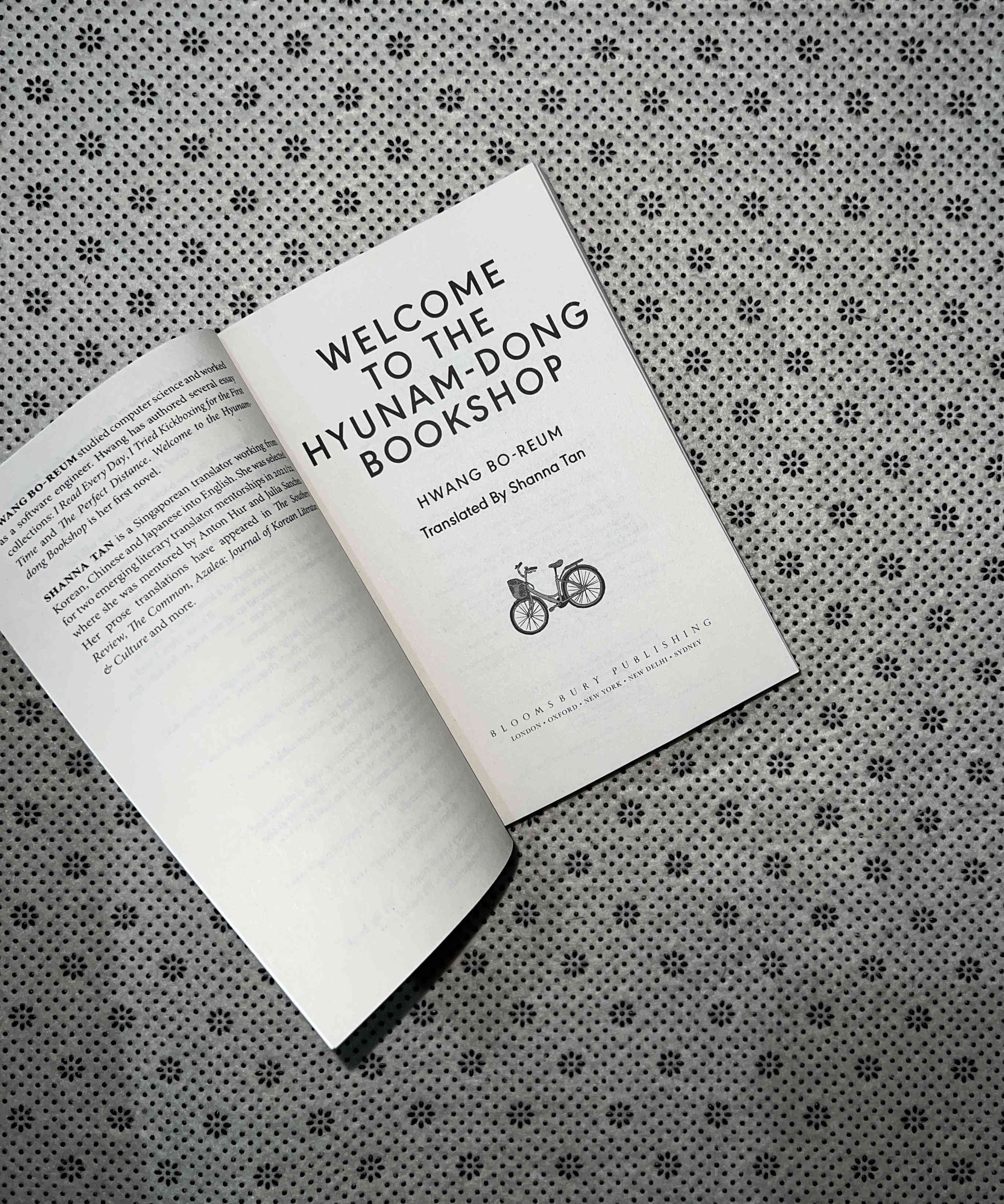 WELCOME TO THE HYUNAM-DONG BOOKSHOP by Hwang Bo-reum