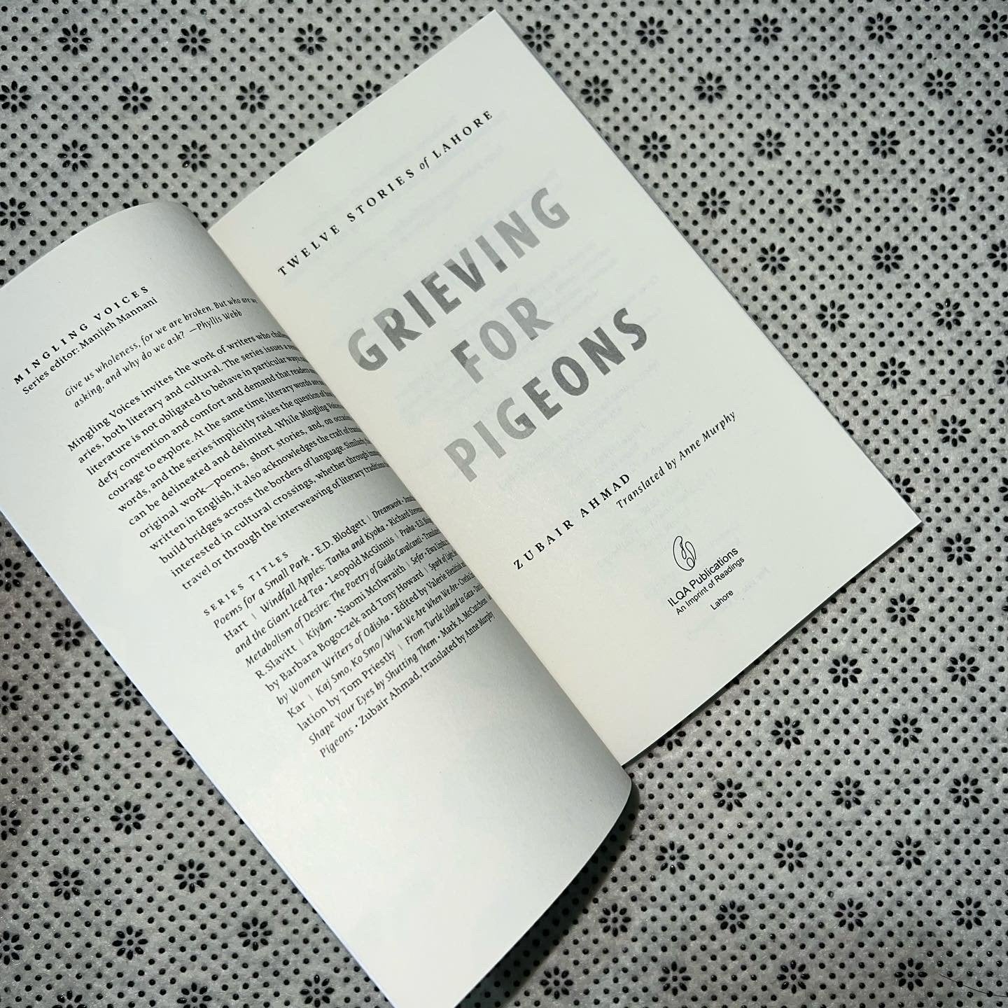 grieving for pigeons by zubair ahmad