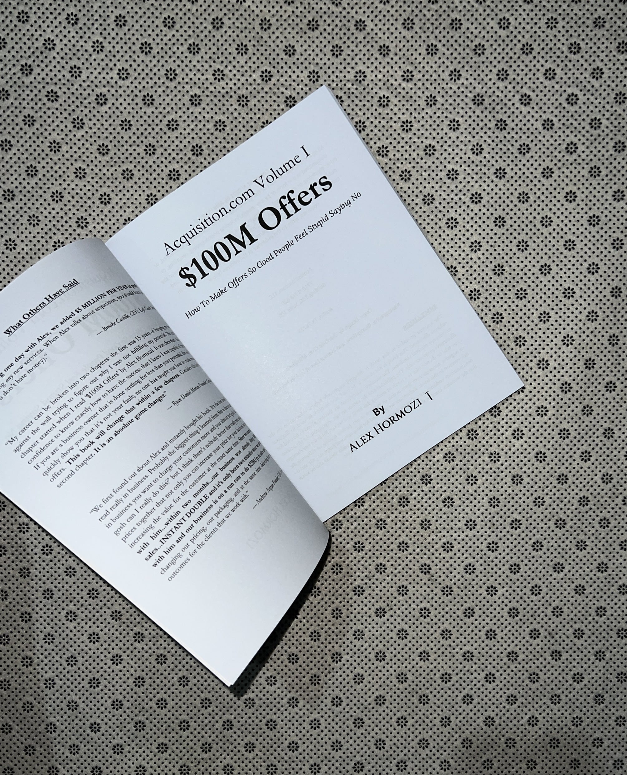$100M OFFERS - How To Make Offers So Good People Feel Stupid Saying No by Alex Hormozi
