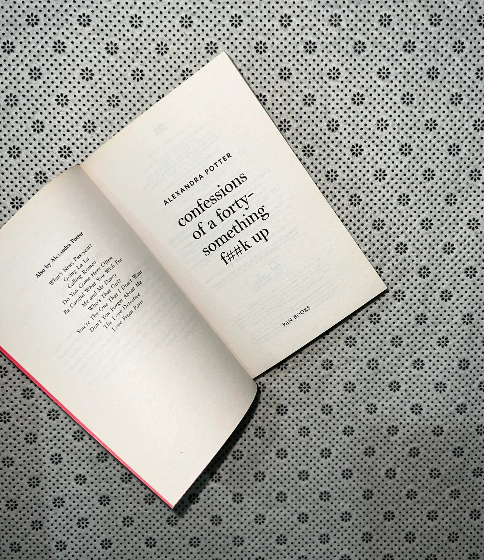 confessions of a forty something f k up by alexandra potter