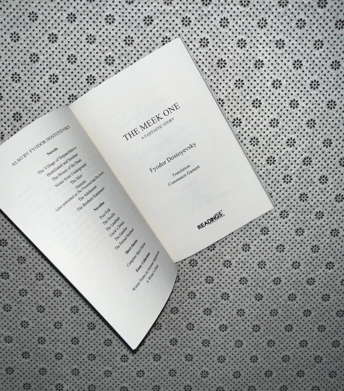 the meek one by fyodor dostoyevsky