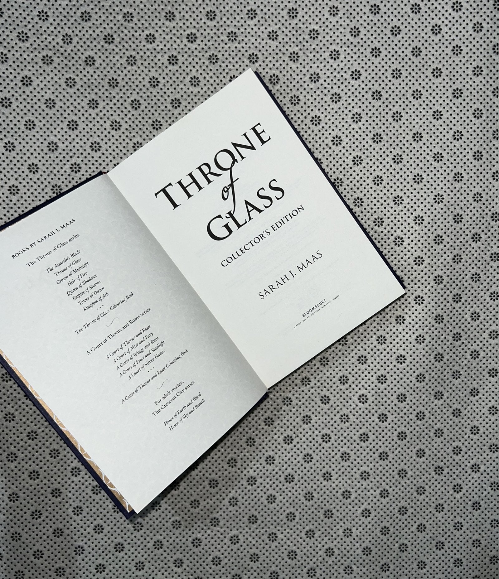 throne of glass throne of glass series book 1 collectors edition by sarah j maas