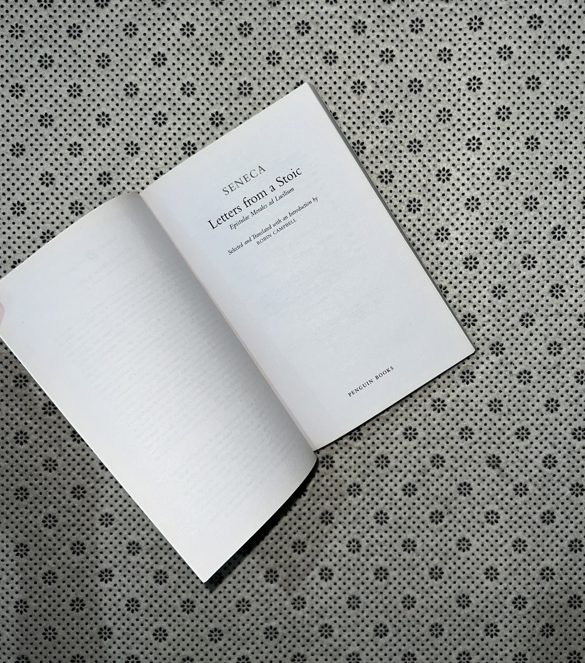 LETTERS FROM A STOIC by Lucius Annaeus Seneca