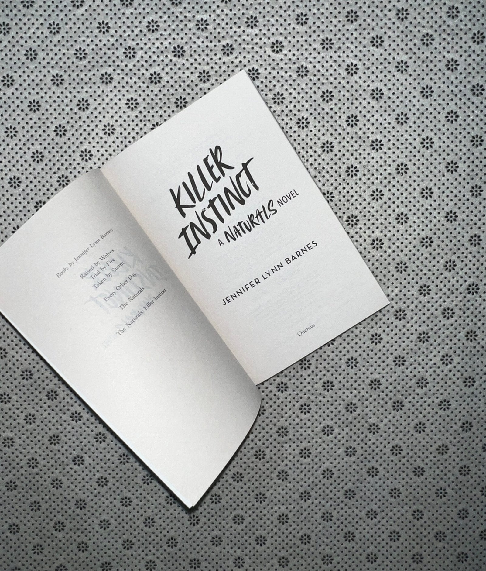 killer instinct the naturals series book 2 by jennifer lynn barnes
