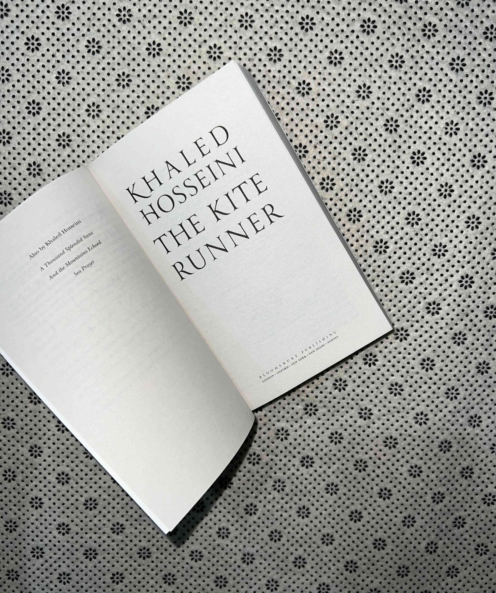 the kite runner by khaled hosseini 1