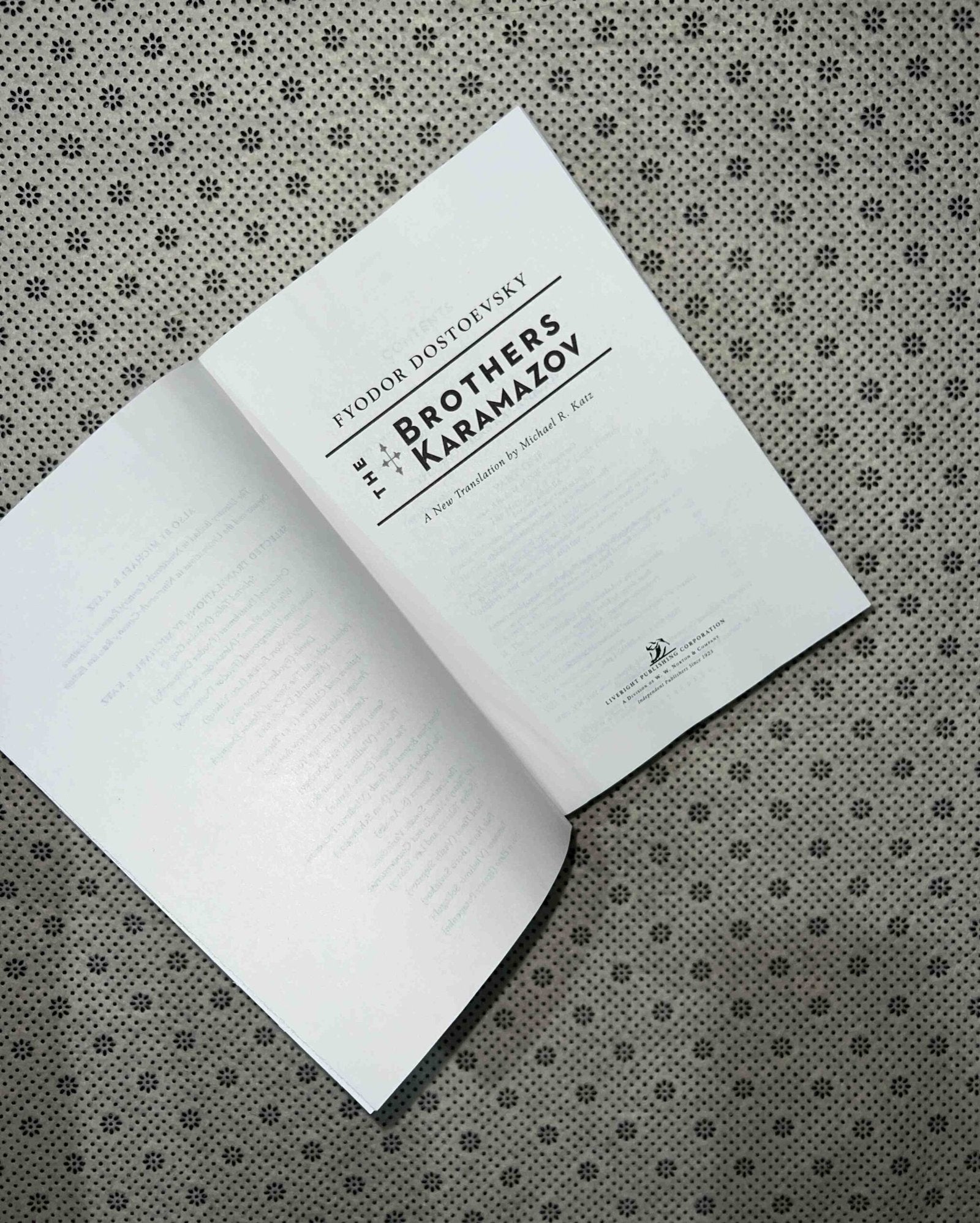 the brothers karamazov a new translation by michael r katz by fyodor dostoyevsky