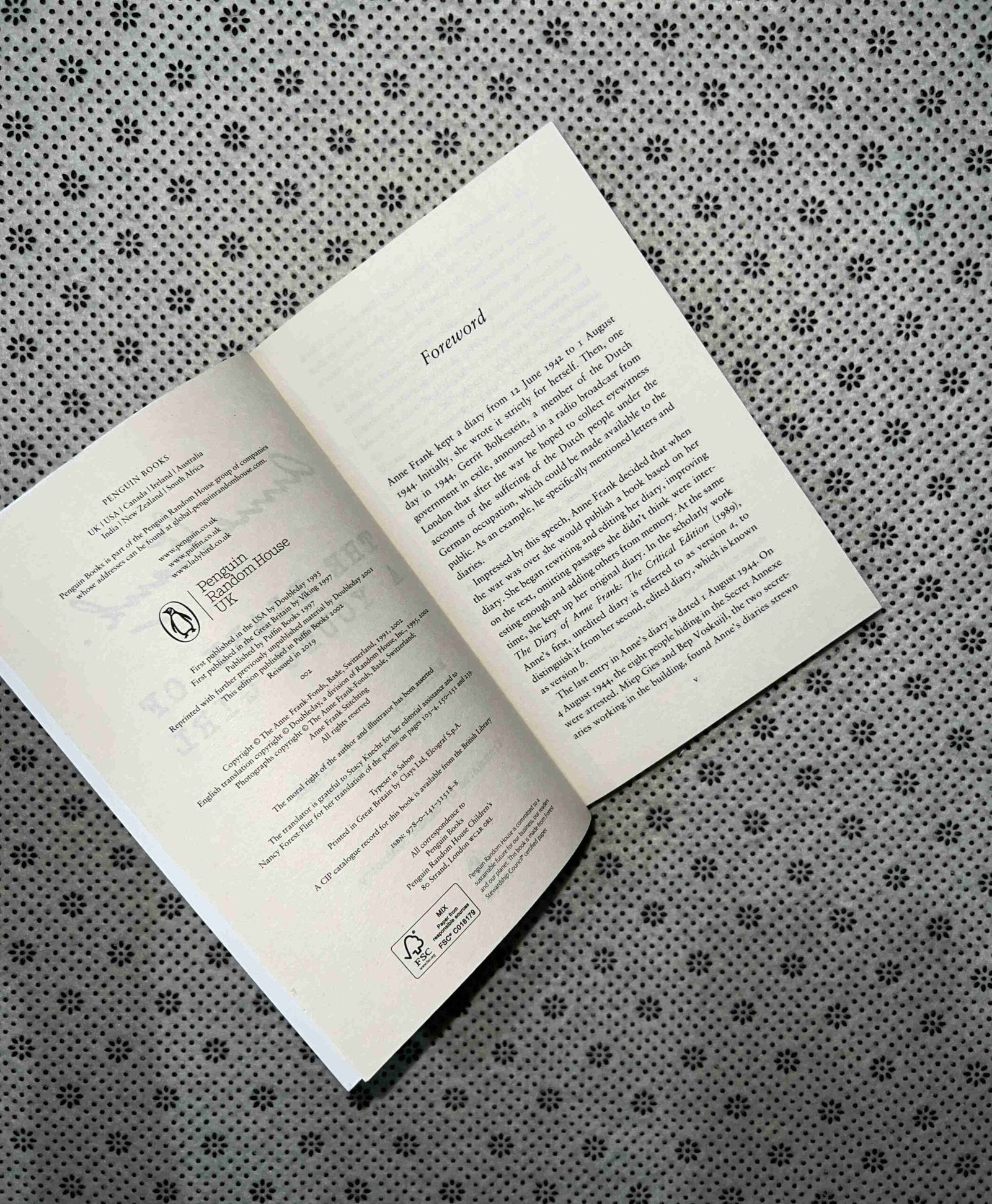 the diary of a young girl by anne frank
