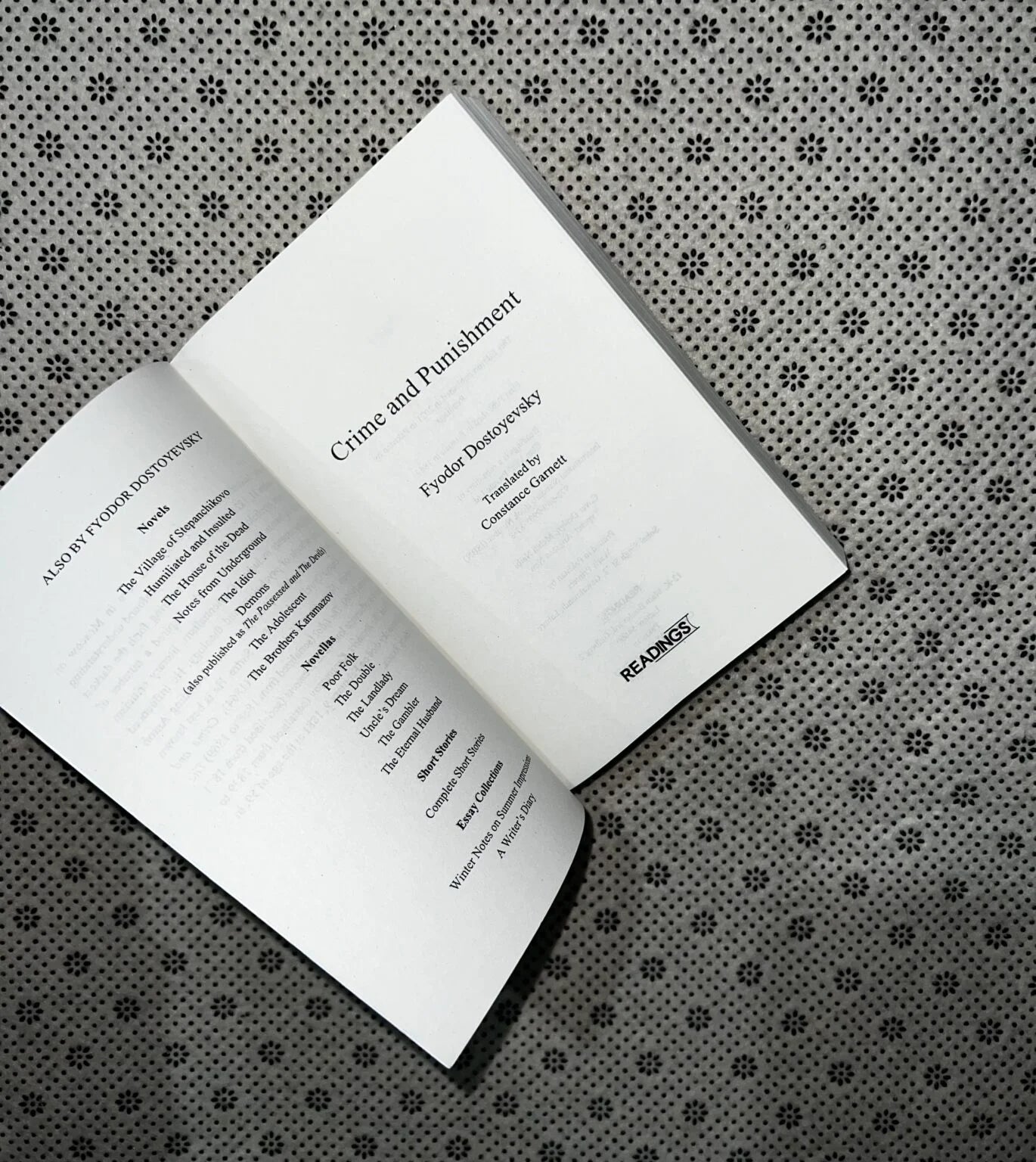 crime and punishment reading classics by fyodor dostoyevsky