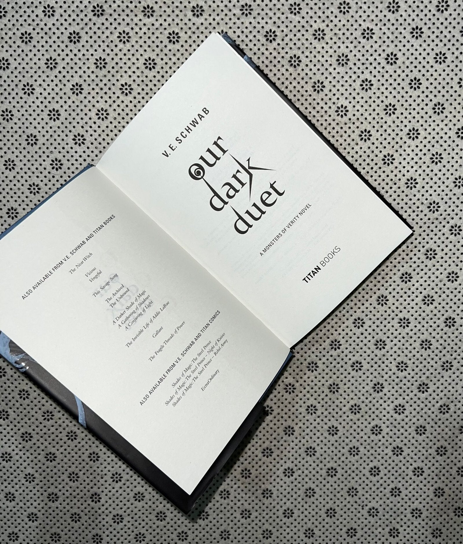 our dark duet monsters of verity series book 2 collectors edition by v e schwab