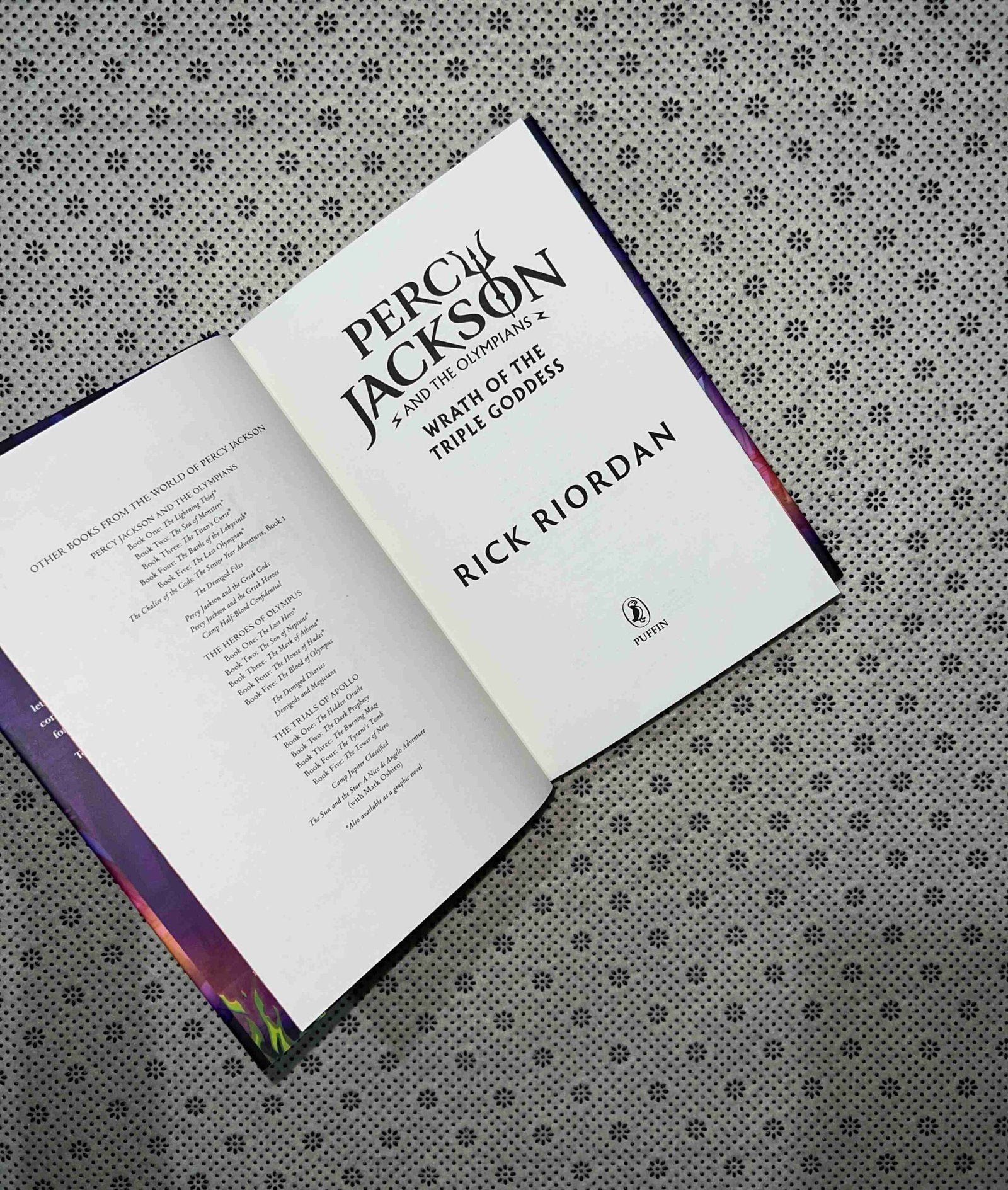 wrath of the triple goddes designed edges percy jackson and the olympians series book 7 by rick riordan