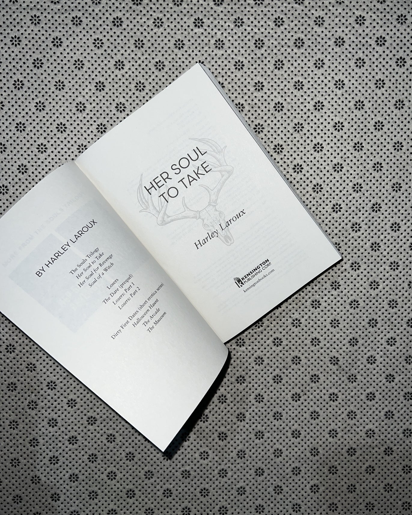 HER SOUL TO TAKE: Souls Trilogy (Book 1) by Harley Laroux