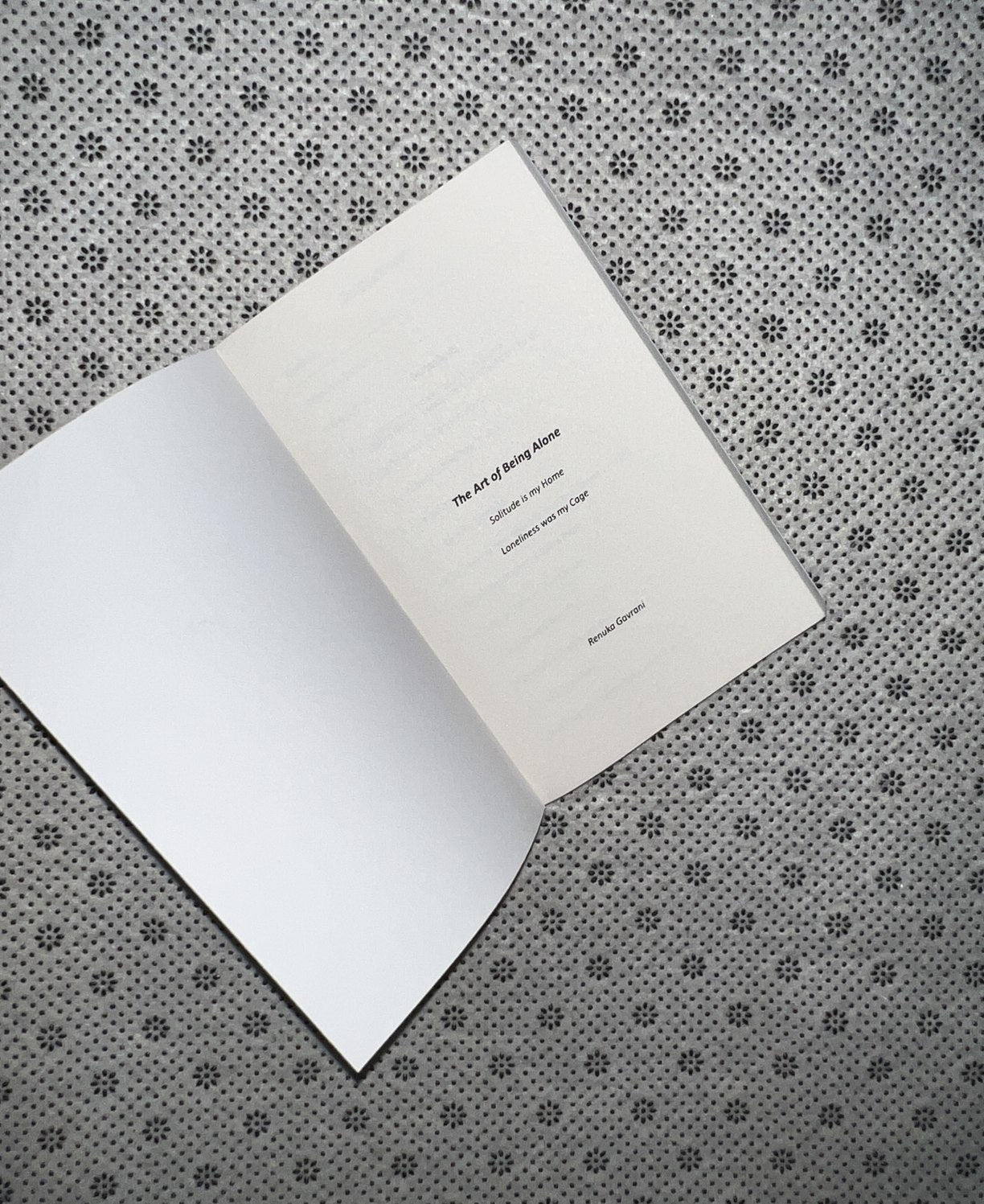 THE ART OF BEING ALONE by Renuka Gavrani 