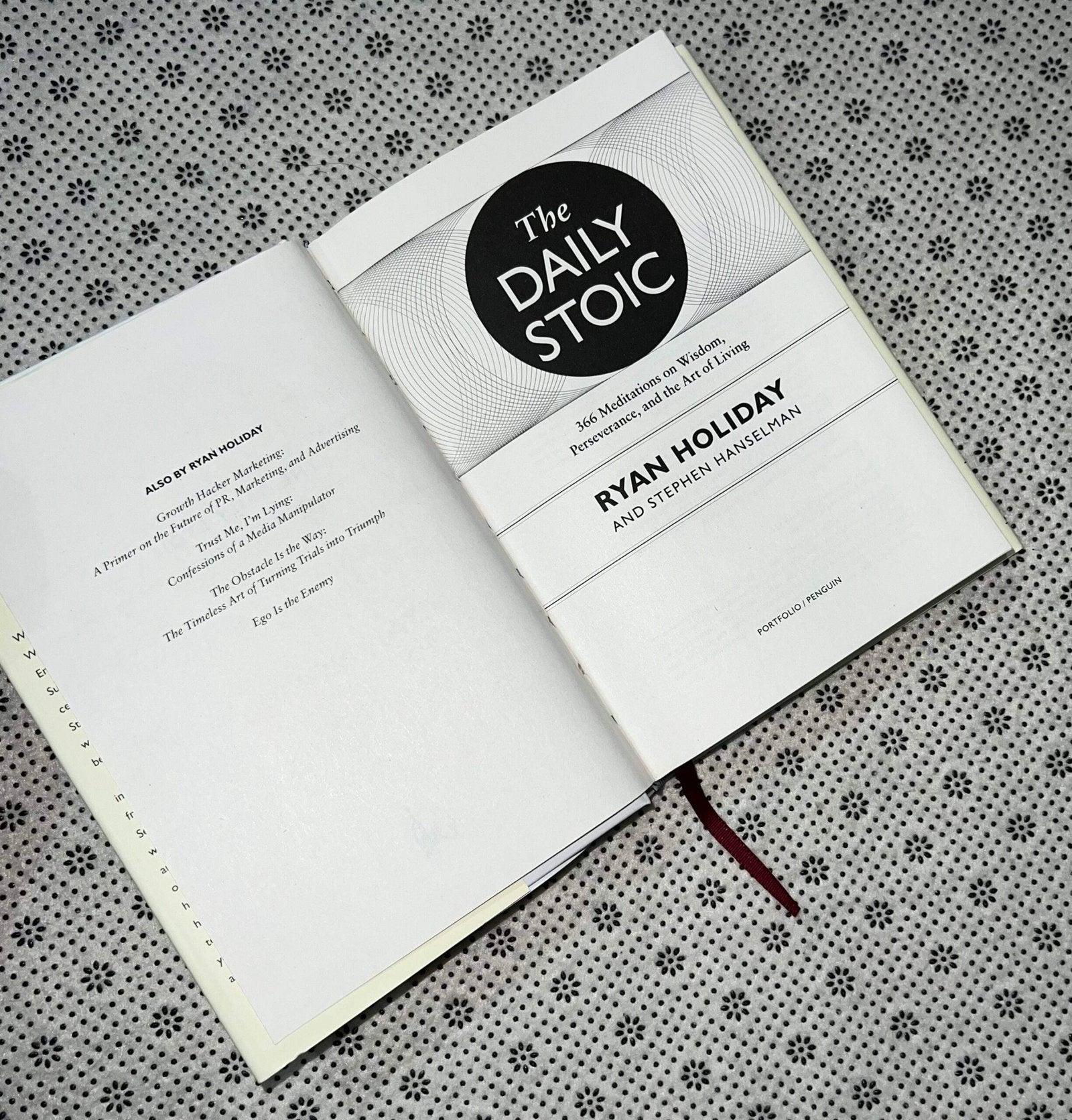 the daily stoic 366 meditations on wisdom perseverance and the art of living by ryan holiday