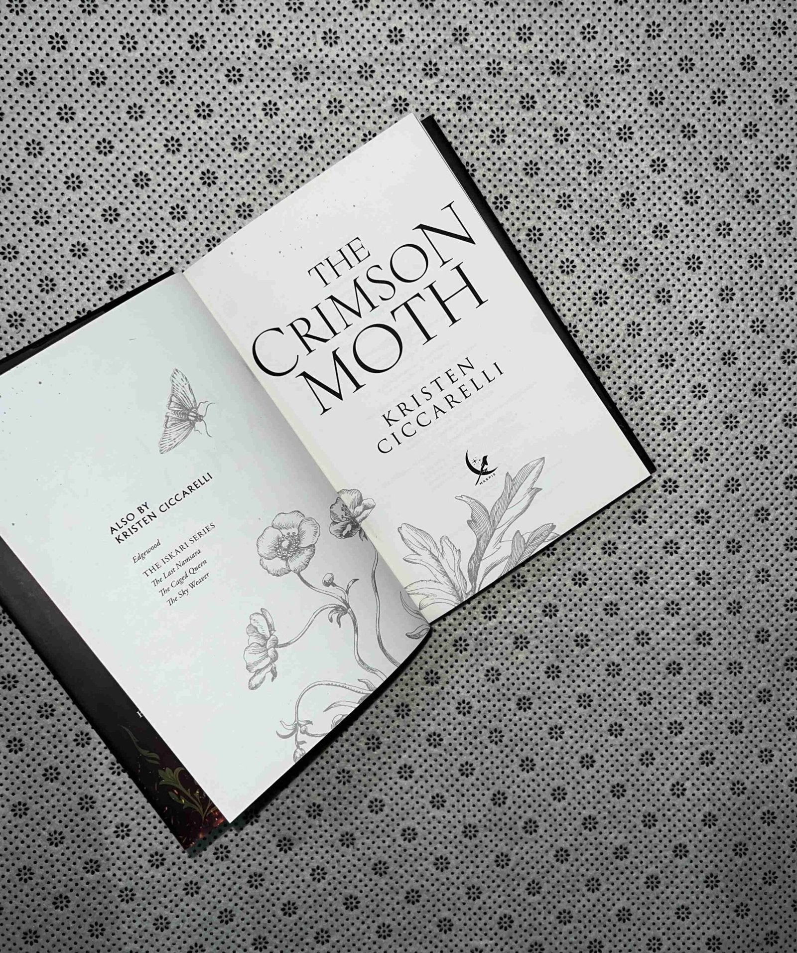the crimson moth the crimson moth series book 1 dust jacket edition by kristen ciccarelli