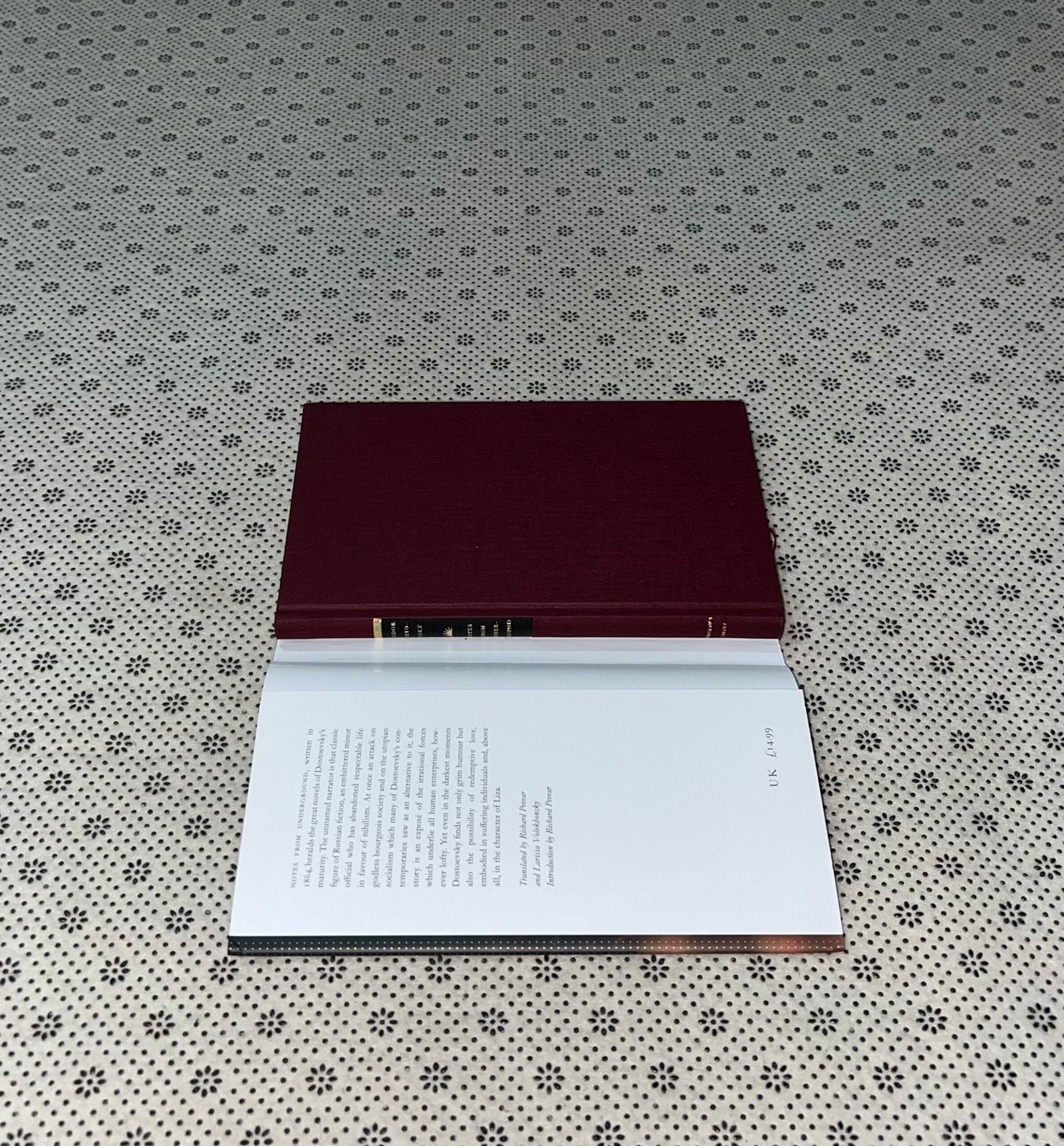 notes from underground everymans library classicsby fyodor dostoyevsky